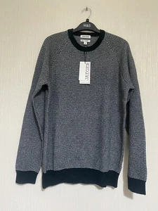 New M&S Jaeger Men’s Soft Wool /Cashmere Jumper (DK Green Mix) Size S RRP £99 - Picture 1 of 14