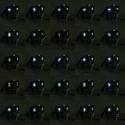 Cosplay Watch Dogs 2 Mask Marcus Wrench LED Remote Control Mask Handmade Props - Image 1 of 4