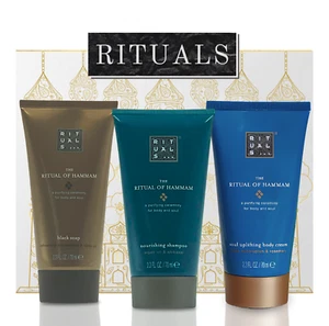 Ritual of Hammam Black Soap 70ml + Shampoo 70ml + Body Cream 70ml Travel Size - Picture 1 of 1