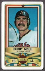 1982 Perma-Graphics/Topps Credit Cards - All-Stars #150-ASA8205 Bobby Grich - Picture 1 of 2