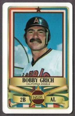 1982 Perma-Graphics/Topps Credit Cards - All-Stars #150-ASA8205 Bobby Grich - Image 1 of 2