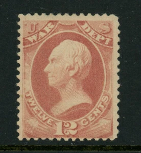 USA Scott # O89 F-VF OG Hinged 12c BOB War Dept US Stamp Cat $175 - Picture 1 of 2