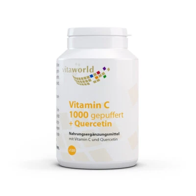 Vitamina C 1000 tamponata + Quercetina 120 Compr Vita World farmacia in Germania