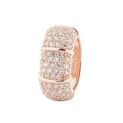 Bead Charm rosé pink Zirkonia Rebeligion Rocks Medium 150114981001 vergoldet - Bild 1 von 3