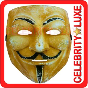 New V for Vendetta Guy Faux Adult Mens Costume Mask Fancy Dress Party Face PVC - Picture 1 of 1