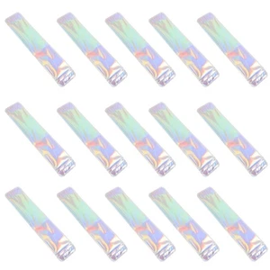 Bolsa de embalaje holográfica con funda de bolígrafo de terciopelo para embalaje de 50 piezas - Imagen 1 de 12
