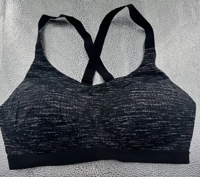 Victoria Secret Lightweight Sport Bra 36D Adjustable Crossback Pull On Grey - Image 1 of 4