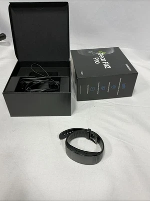 Reloj inteligente Samsung Gear Fit2 Pro 51 mm carcasa de aluminio correa fina negra -... Foto 1 de 4