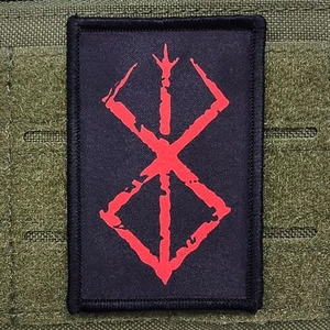 Brand Of Sacrifice Patch Moral Tactical Berserk Meme Manga Hook & Loop 3x2 - Picture 1 of 8