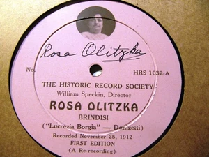 Unpublished 1907 ROSA OLITZKA SIGNED Picture Label Lucrezia Borgia/ Trovatore - Picture 1 of 2
