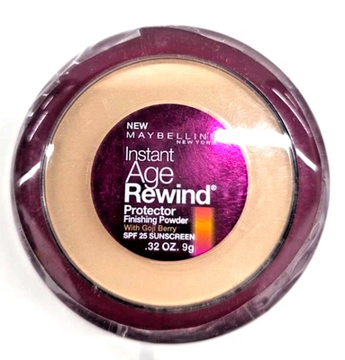 NUEVO Maybelline Instant Age Rewind Protector Acabado Polvo BEIGE CREMOSO Foto 1 de 2