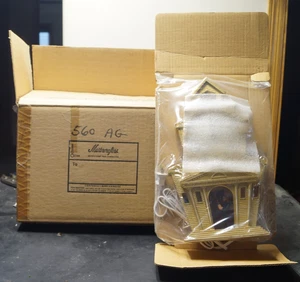 Vintage 1960s MasterCrafters Animated Church Novelty Clock W/ Box SEALED - Picture 1 of 6