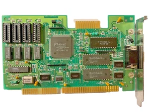 RARE VINTAGE TRIDENT TVGA8900C JAX-8214 512K EXP 1 MB 16 BIT ISA VGA CARD MXB12 - Picture 1 of 2