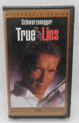 TRUE LIES VHS VIDEO MOVIE, ARNOLD SCHWARZENEGGER, JAMIE LEE CURTIS, WS SERIES - Image 1 of 2