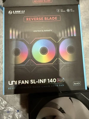 Lian Li UNI FAN SL-INF 140 ARGB PWM Lüfter - 140mm, schwarz - Bild 1 von 4