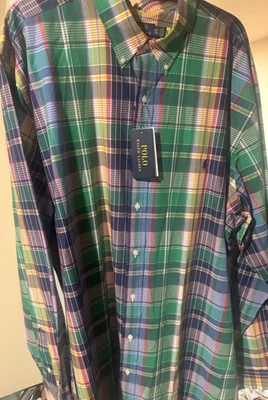 2xlt polo Ralph Lauren long sleeve button up new/ NWT - Image 1 of 4