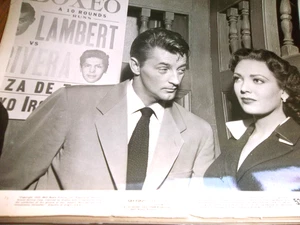 1953 4 orig 8 x 10er Robert Mitchum, Linda Darnell "Second Chance" - Bild 1 von 4