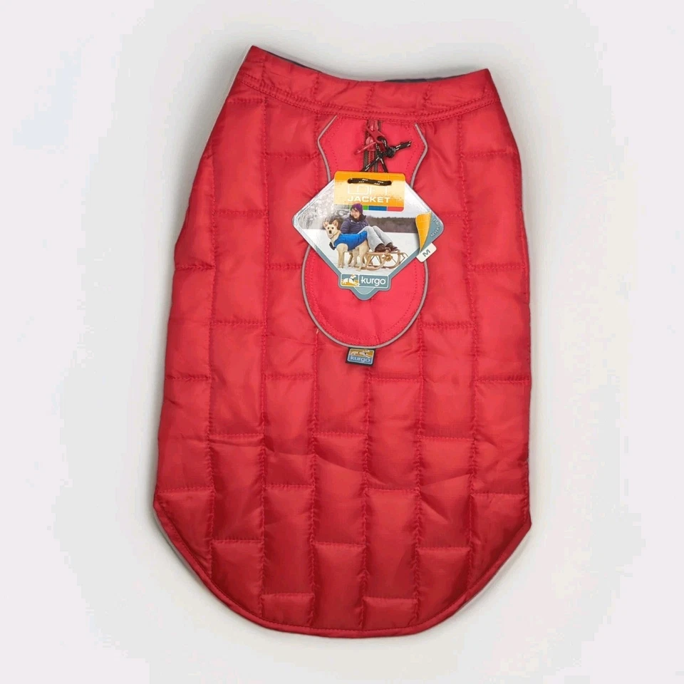 Chaqueta Kurgo Dog Loft Talla M Roja/Gris Reversible, Resistente al Agua Nueva con Etiquetas Foto 1 de 4