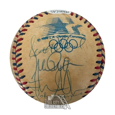 1984 US Olympic Team Autographed Olympiad Game Ball - PSA/DNA LOA (20 Sigs) - Image 1 of 4