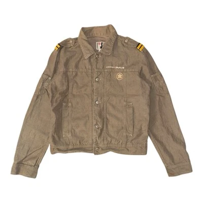 Diesel Jacket Size L Khaki Military M41 Field Utility Army Patches Made In Italy - Image 1 of 4