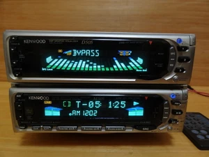 KENWOOD D505 M505 Set of 2 Car Audio CD MD Deck DSP EQ with Remote Tested - Picture 1 of 4