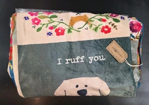 Natural Life XL Cozy Blanket Soft Throw Blanket 65"W x 75"L Dog Lover Chirps - Picture 1 of 9