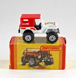 Matchbox Superfast Nr. 05D 4 x 4 Jeep off Road weiß "Desert Dawg" top in USA Box - Picture 1 of 8