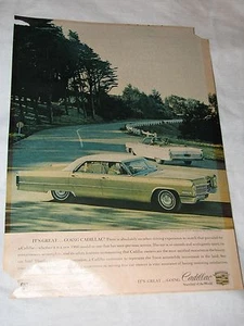 1966 Cadillac Green Advertisment Oreo Hardtop Sedan de Ville 1964 Convertible GM - Picture 1 of 2