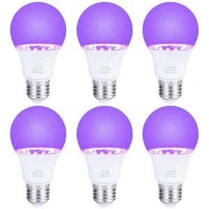 E26 E27 LED Bulb 9W UV Light 395nm Ultraviolet Neon Glow in The Dark Black Light - Picture 1 of 15
