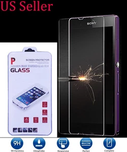 9H Tempered Glass Screen Protector for Sony Xperia Z L36H C6603 C6606 - Picture 1 of 3