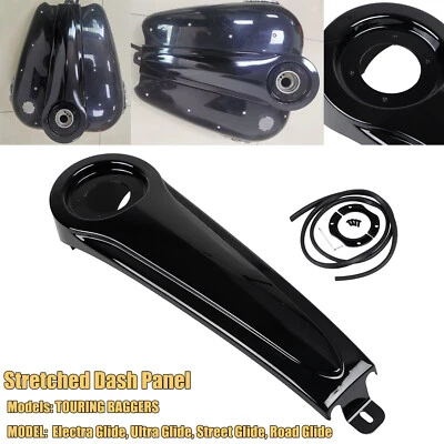 5 Gallon Stretched Dash Panel For Harley Touring 86-07 Electra Road Street Glide Foto 1 de 4