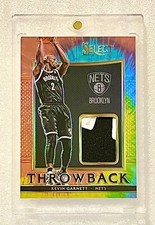 2015-16 Panini Select Throwback Kevin Garnett GAME USED PATCH Tie Dye #8/25