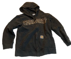 Carhartt M Hoodie Boys Black Sweatshirt pullover - Picture 1 of 4