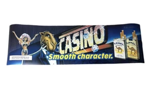 Vintage 1989 Camel Joe Casino glatte Figur 48,5”x14,75” Translite Kunst Schild - Bild 1 von 11