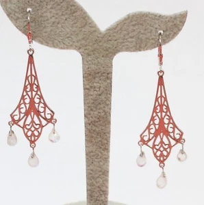 Classy 3,78 Carat Mondlichtopas Earrings 925 Silver Brisur Top Noble - Picture 1 of 5