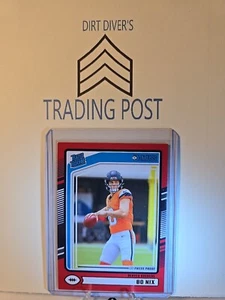Bo Nix 2024 Donruss RED PRESS PROOF Rated Rookie RC #369 Denver Broncos - Picture 1 of 2