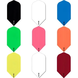 DSX Plain Tough Dart Flights Designa Slim Shape 5 Sets (15) 100 Micron Thick - Picture 1 of 11