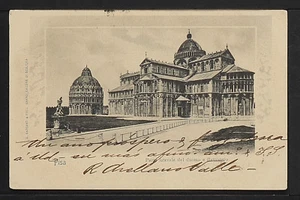 ITALIEN 872 - PISA - Parto laterale del duomo e Battistero (1903 nach Mexiko geschickt) - Bild 1 von 2