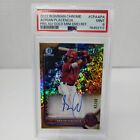 2022 Bowman Chrome Gold Shimmer Refractor /50 Adrian Placencia PSA 9 MINT Auto