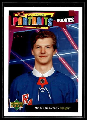 Vitali Kravtsov 2020 Upper Deck UD Portraits Rookies Card  #P-83 - Image 1 of 2