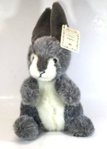 RBOT Blütenblätter grau weiß HASE HASE Vintage Russ Berrie Plüsch stehend Ostern - Bild 1 von 7