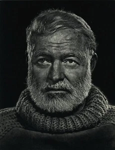 Yousuf Karsh Ernest Hemingway ORIGINAL Photogravure From A Karsh Book - Picture 1 of 1