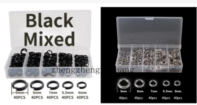 200pcs Heavy Duty Swivel Snap Stainless Steel Fishing Split Ring Fish Connector - Image 1 of 4