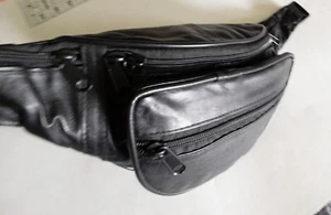 Bauchtasche aus weichem Leder Unisex verstellbar, Gürteltasche, neu ohne Etikett - Bild 1 von 9