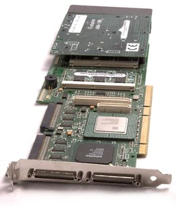 SCSI RAID Adapter Adaptec 3200S with 2x68 int and 2x68 ext Ports Raid 0.1.5 - Picture 1 of 5