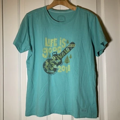 Camisa Optimism Festival 2011 "Life Is Good" Canton, MA Talla Mujer M Foto 1 de 4