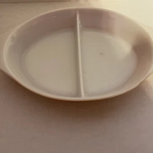 pyrex divided dish orange/red no lid - Picture 1 of 2