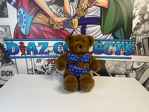 Build a Bear Purple with Dots and Bow Bikini - 2 Piece Bathing Suit With Bear 12 - Picture 1 of 9