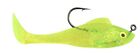 Blaze Rigged Livewire Shad, 2-Inch, Chartreuse/Silver