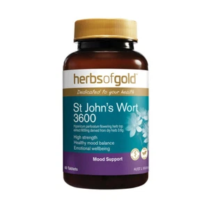 Herbs of Gold St John's Wort 3600 60 Tablets - Picture 1 of 1